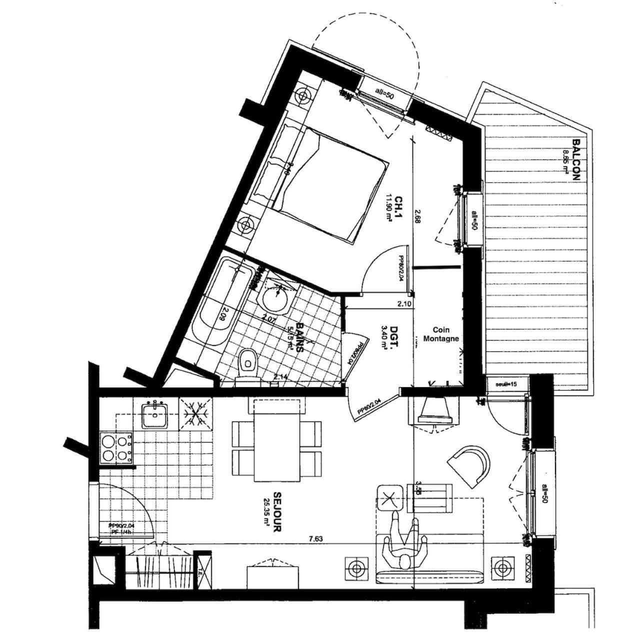 Arc 1950 - Appartement 2 Chambres - Ski-In & Out - Grande Terrasse Ensoleillee Les Arcs  Екстер'єр фото